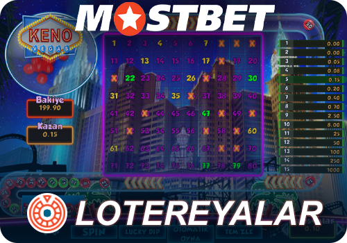 Mostbet kazinosunda lotereya oynayın