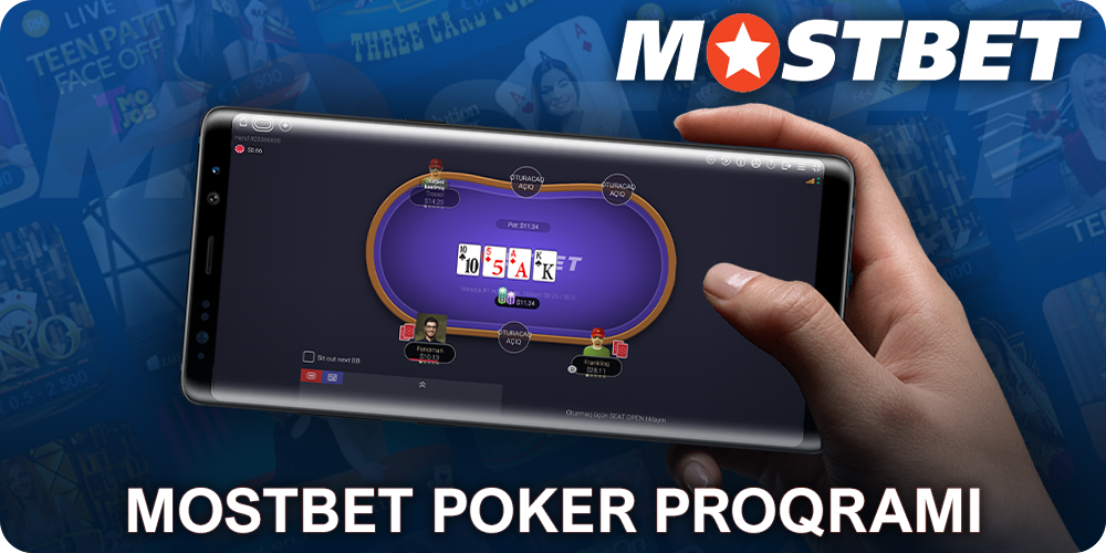 Mostbet mobil proqramında poker oynayın