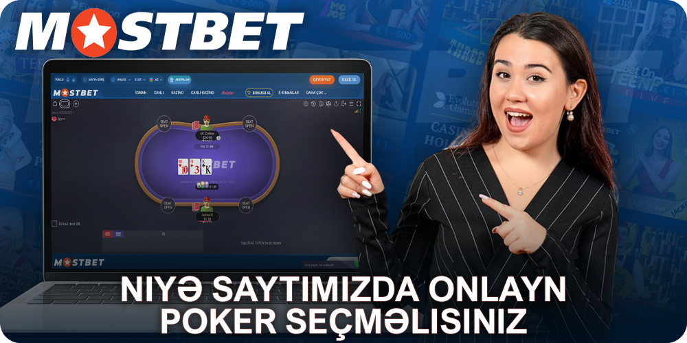 Azərbaycanlılar Mostbet-də poker oynamağı seçirlər